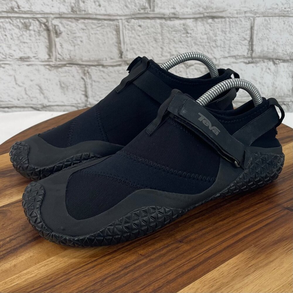 Teva Sling King Mens 8 Black Hook & Loop Kayaking Wading Water Shoes